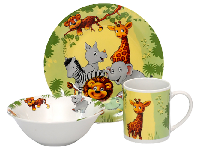 Набор посуды детской Limited Edition Jungle (цена за набор 3шт) 6900068699373