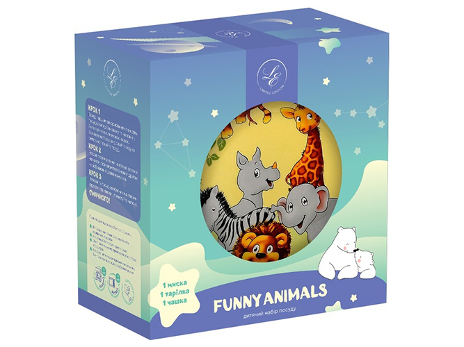 Набор посуды детской Limited Edition Jungle (цена за набор 3шт) 6900068699373