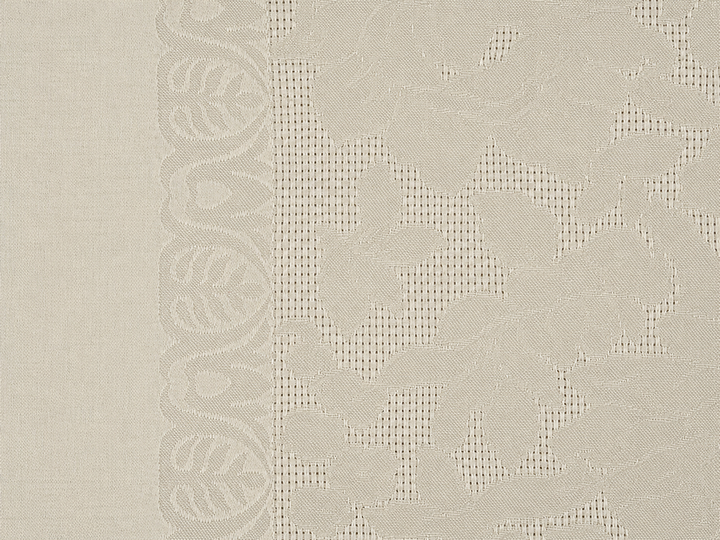 Скатерть водоотталкивающая белая, полиэстер, декоративная вставка, 150×220 см