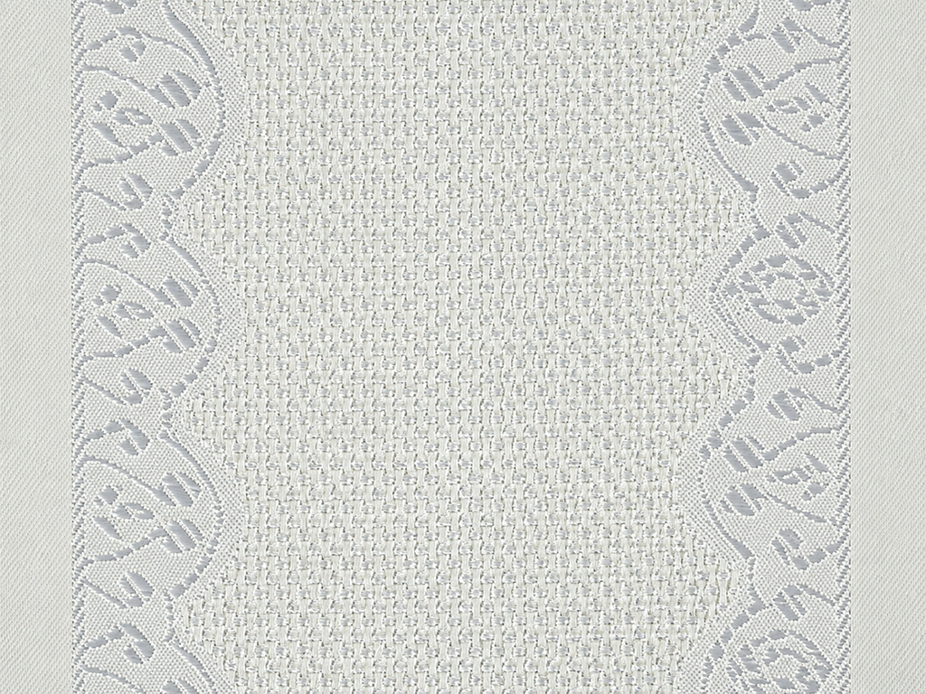 Скатерть водоотталкивающая белая, полиэстер, декоративная полоса, 140×180 см