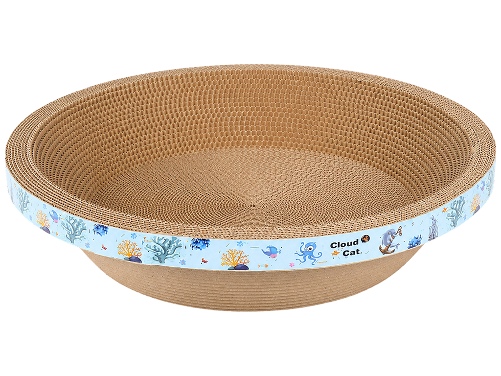 Когтеточка для кошек картонная круглая, 50×12 см