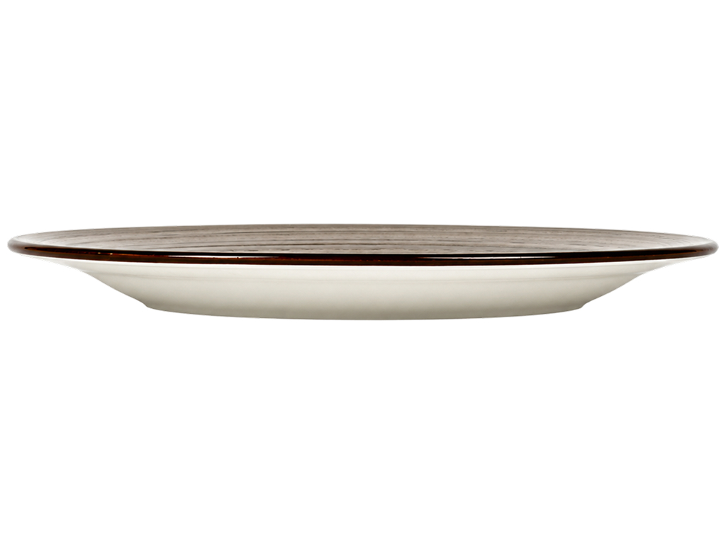 Тарелка фарфоровая Sable, круглая с концентрическим декором, 20,3 см