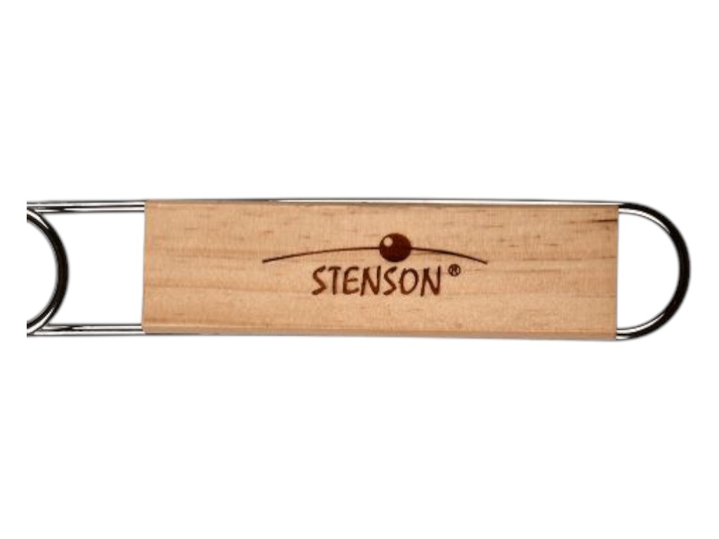 Грати-гриль Stenson для риби, робоча частина 36×12.5×3 см, загальна довжина 60 см, з дерев'яною ручк