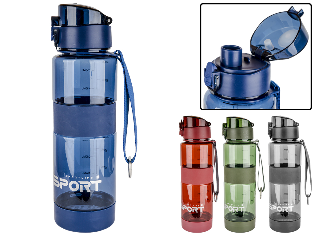 Пляшка-поїлка спортивна Sport 7,5х7х24см 600мл