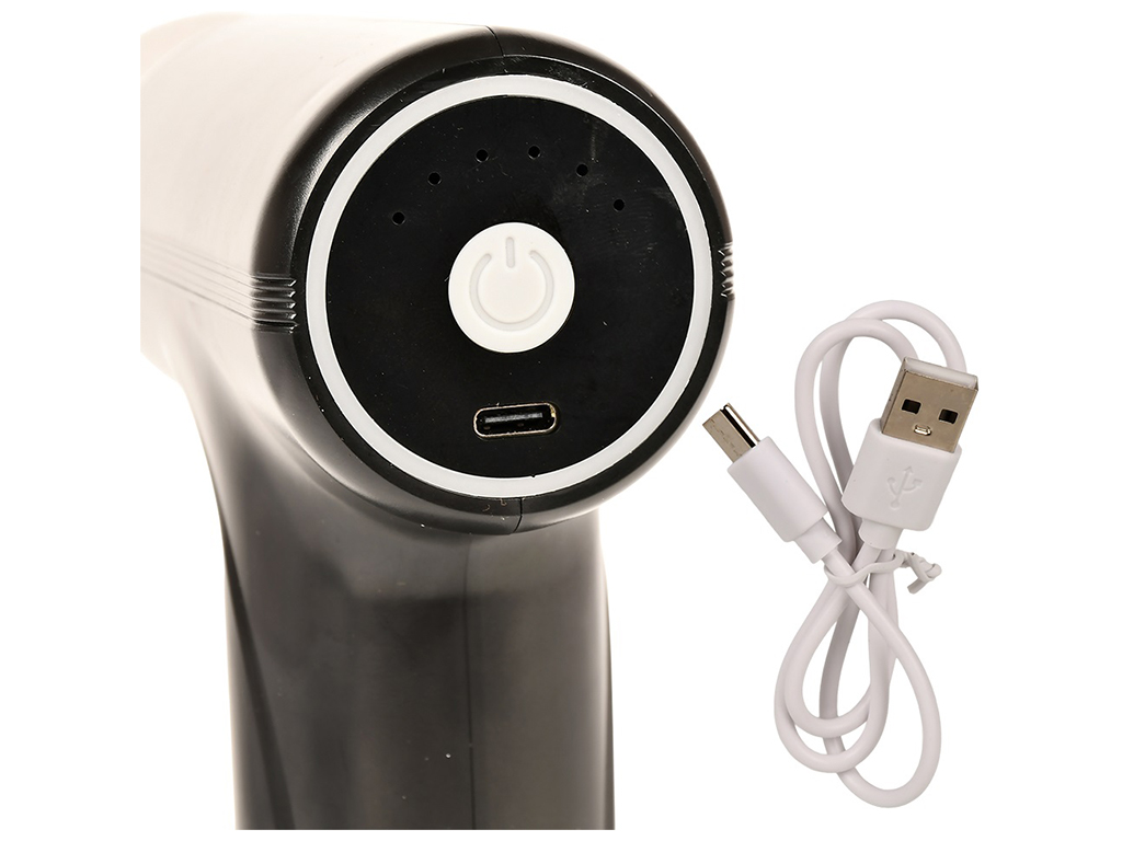 Масажер-пістолет для тіла портативний USB, 13х16,5х4см