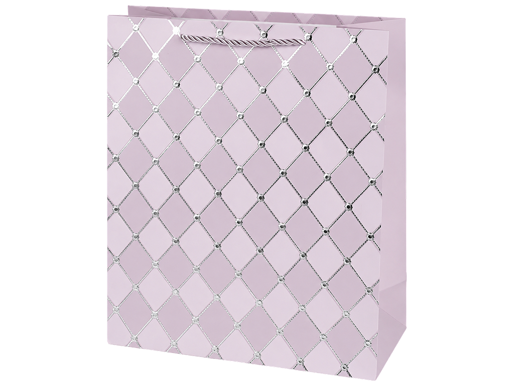 Пакет подарунковий паперовий Chic, розмір M, 26×32×10 см, 4 кольори (ціна за 1шт)