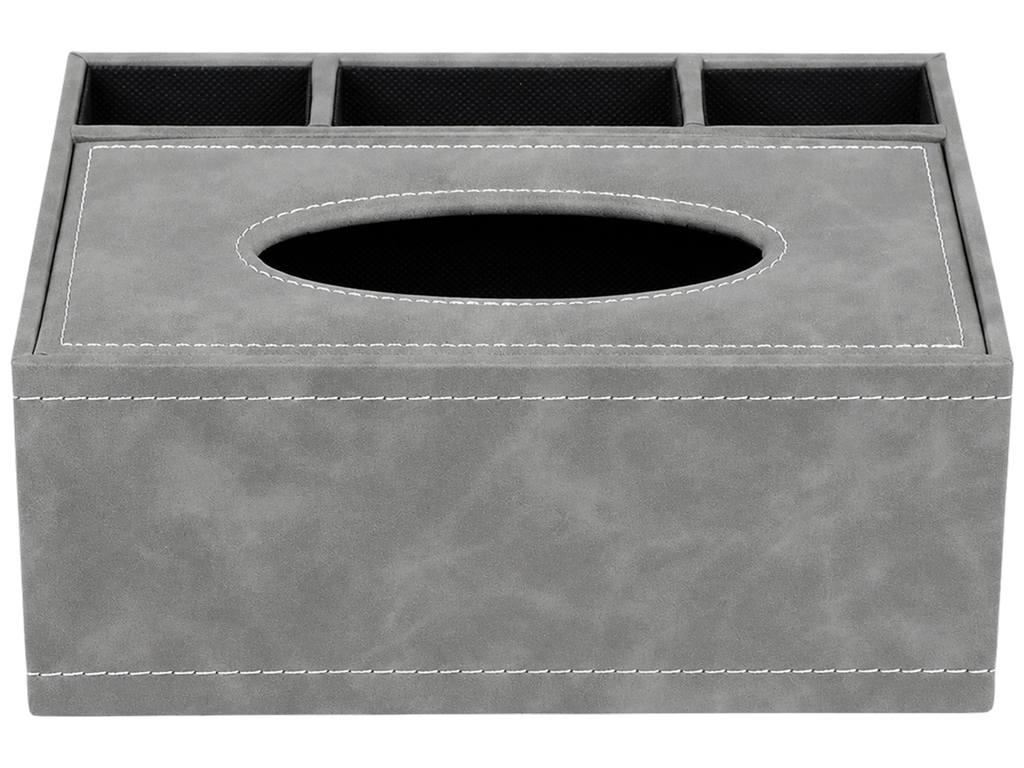 Диспенсер для салфеток Black, дерево, PU, с отделениями, 24×16×10 см