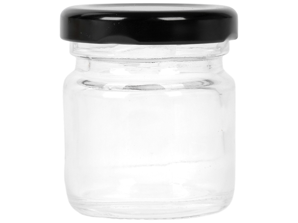 Банка для зберігання Mini Jar, скляна з металевою кришкою, 50 мл