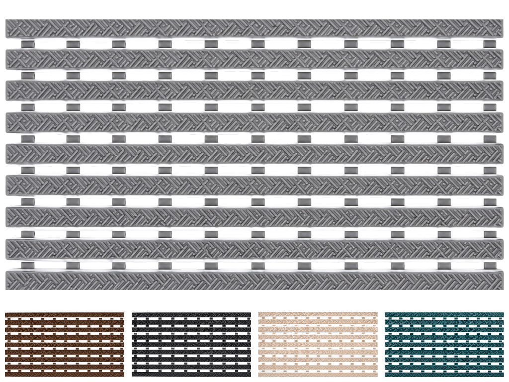 Килимок протиковзкий Antislip, ПВХ, решітчаста конструкція, 38×68 см, 5 кольорів (ціна за 1шт)