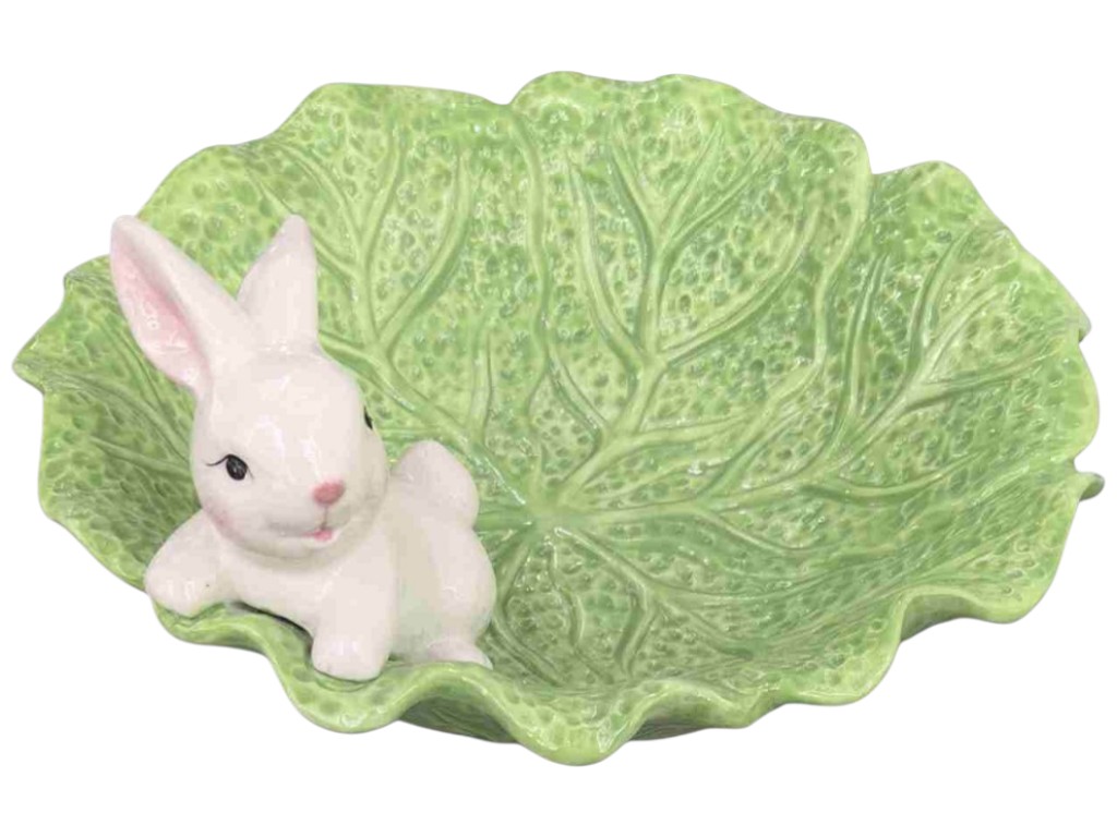 Блюдо великоднє Easter, кераміка, 25см, колір зелений