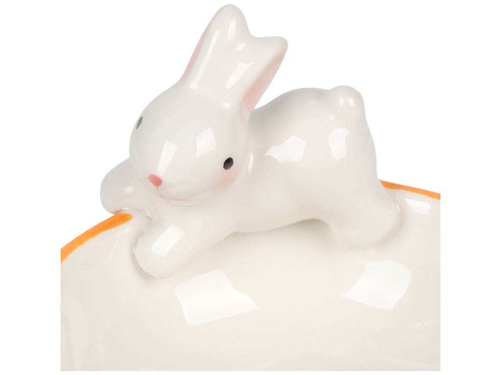 Конфетница пасхальная Carrot, керамика, 11,5х11см, цвет оранжевый