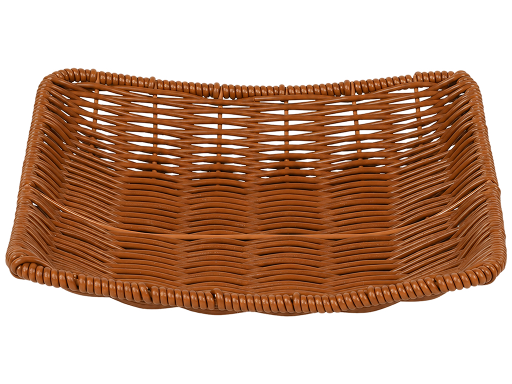 Корзина плетеная Willow Charm, полиротанг, квадратная форма, 21×21 см