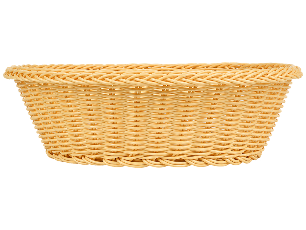 Корзина плетеная Home Harvest, полиротанг, круглая, 27 см