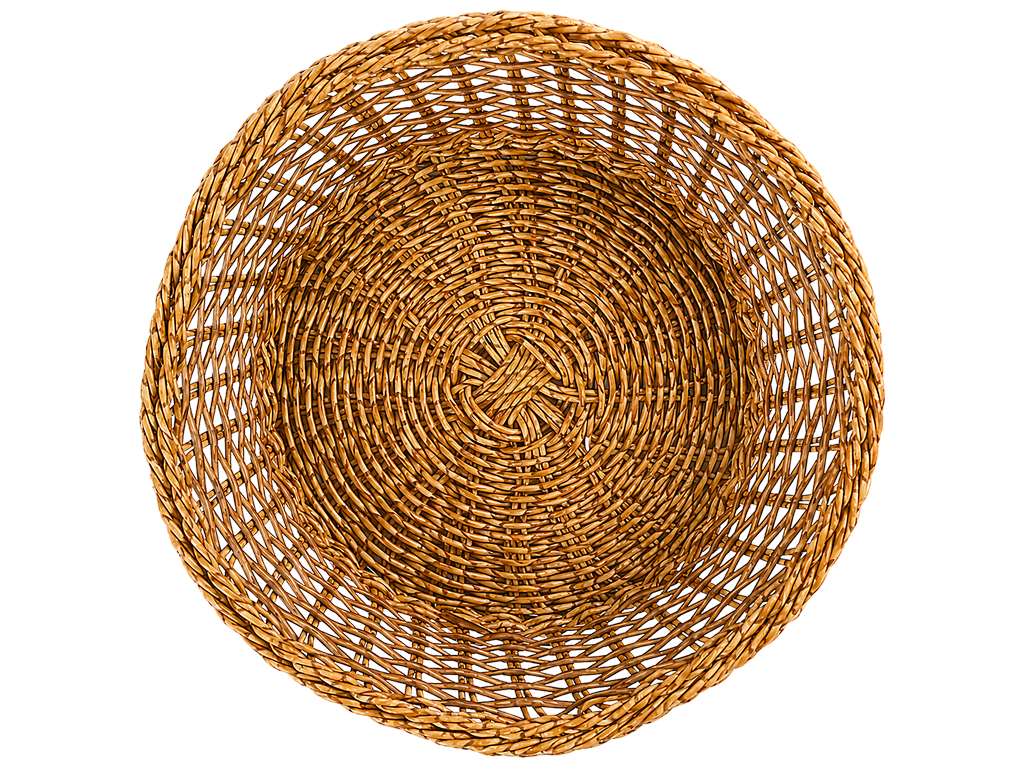 Корзина плетеная Country style, полиротанг, круглая, 24 см