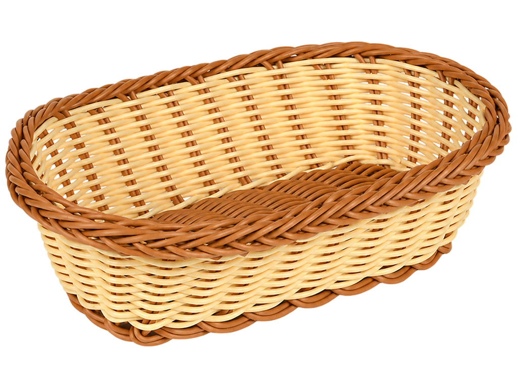 Корзина плетеная Sunrise Basket, полиротанг, овальная форма, 29×23 см