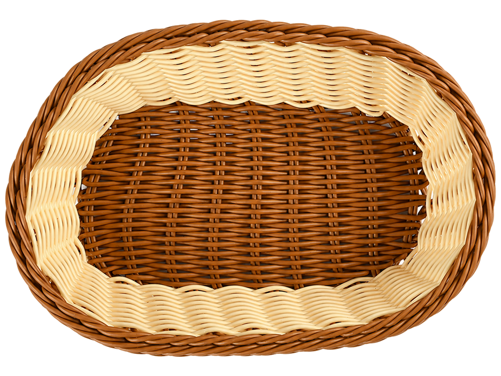 Корзина плетеная Sunrise Basket, полиротанг, овальная форма, 29×23 см