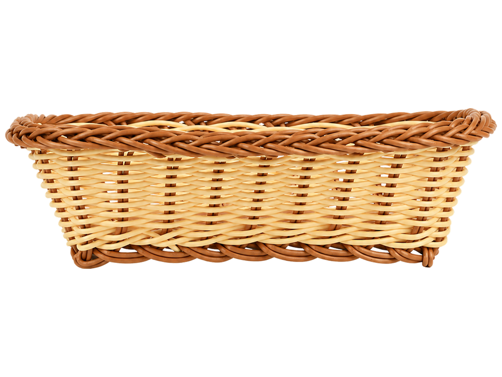 Корзина плетеная Sunrise Basket, полиротанг, прямоугольная форма, 26×20 см