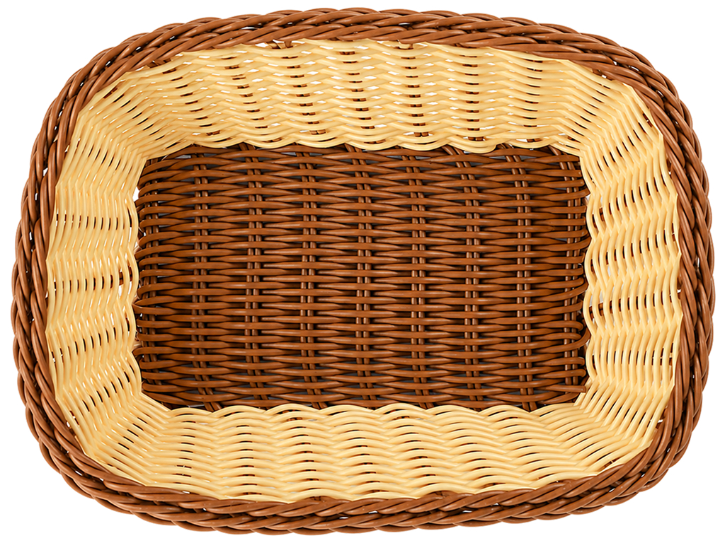 Корзина плетеная Sunrise Basket, полиротанг, прямоугольная форма, 26×20 см