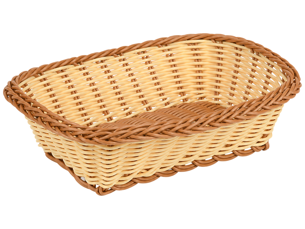 Корзина плетеная Sunrise Basket, полиротанг, прямоугольная форма, 29×23 см