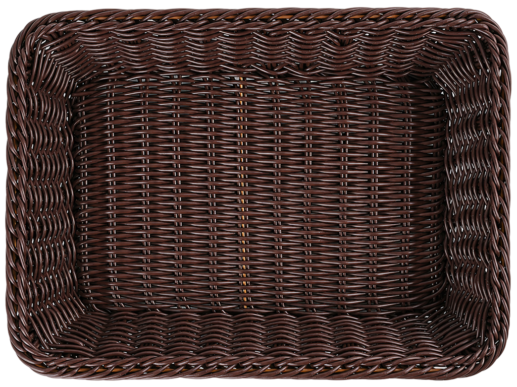 Корзина плетеная Cozy Basket, полиротанг, прямоугольная, 35×25×8 см