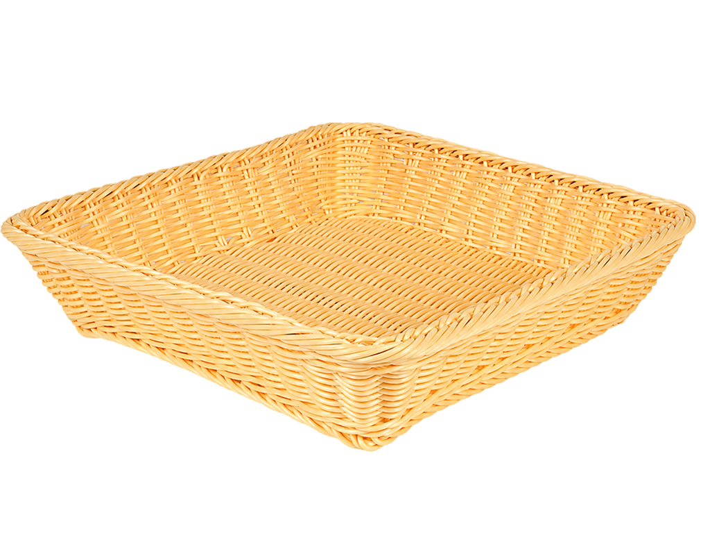 Корзина плетеная Simple Weave, полиротанг, квадратная, 35×35 см
