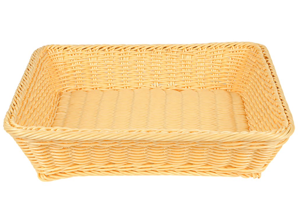 Корзина плетеная Simple Weave, полиротанг, квадратная, 35×35 см