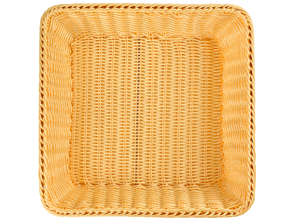 Корзина плетеная Simple Weave, полиротанг, квадратная, 35×35 см