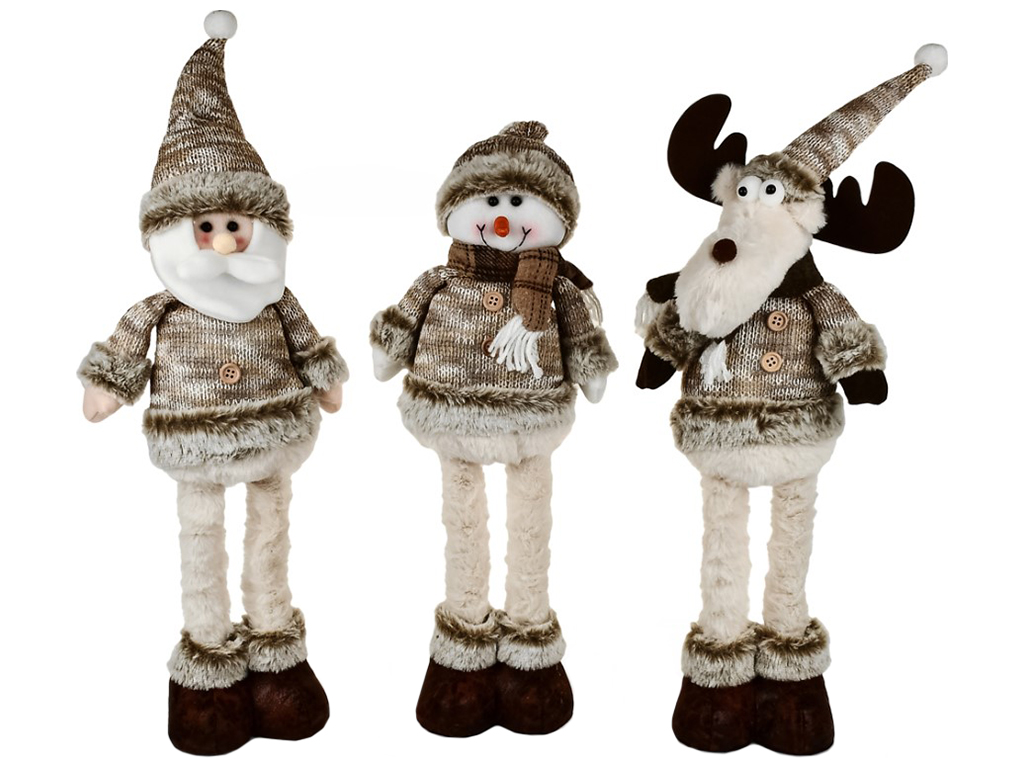 Фігура новорічна Santa&Co, 60см, ноги-телескоп (ціна за 1шт)