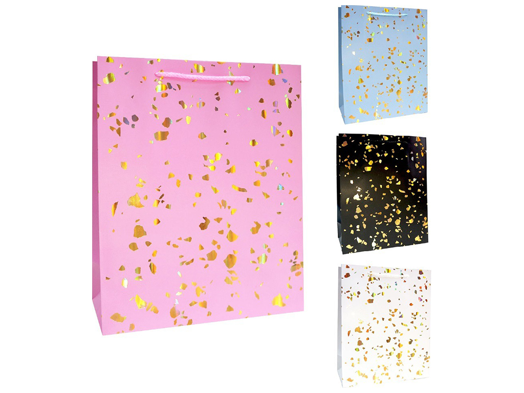 Пакет подарунковий паперовий L Glitter, 44х31х12см