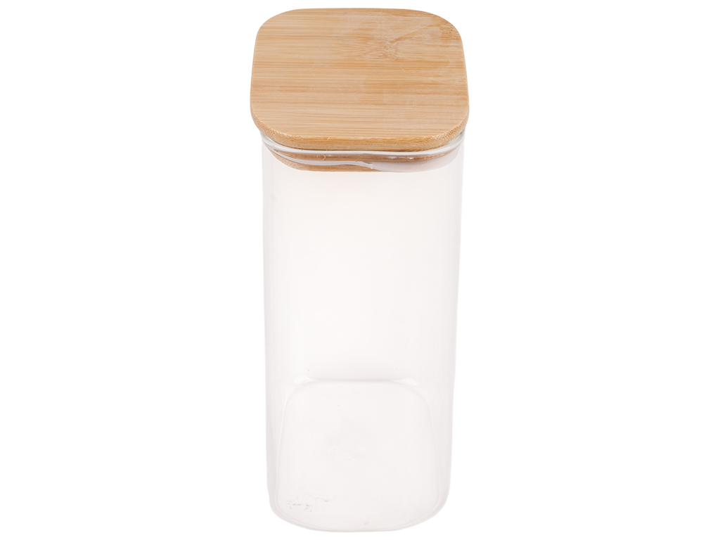 Банка з бамбуковою кришкою Galaxy, 1,4 л, 12,5х8,6х19см