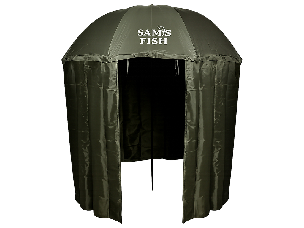 Намет-парасолька для риболовлі Sams Fish, з вікном із ПВХ та стінками, 2м
