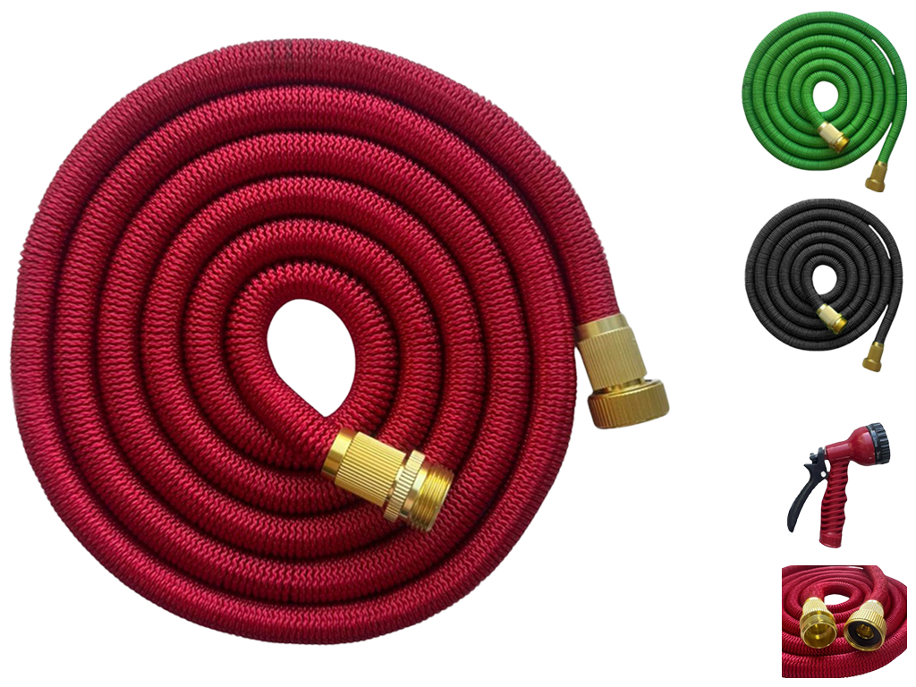 Шланг поливочный с распылителем Magic Garden Hose, растягивается  от 7,5м до 37м
