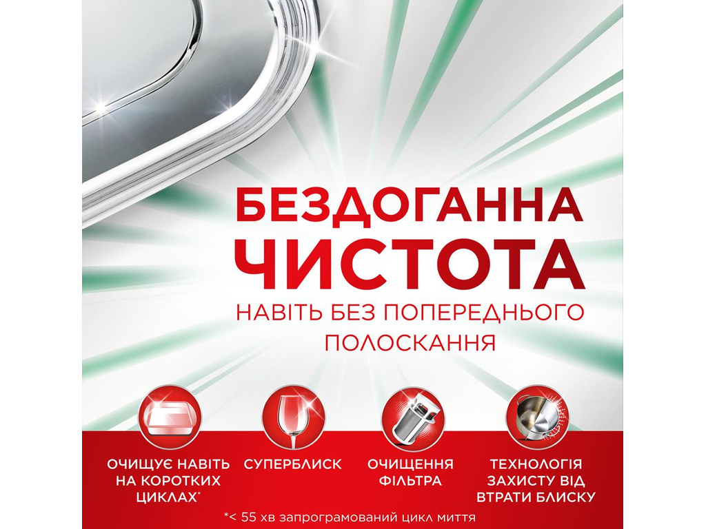 Капсулы для посудомоечных машин Fairy Platinum Plus All in One, аромат лимон, 65шт