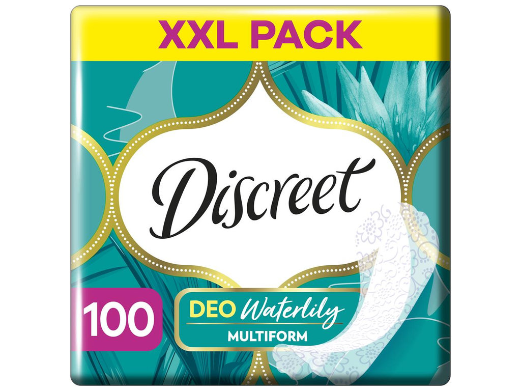 Прокладки ежедневные Discreet Deo Water Lily, с ароматом, 1 капля, 100шт