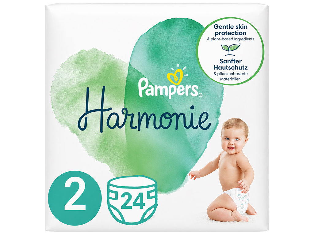 Підгузки одноразові Pampers Harmonie, розмір 2 Mini, 4-8 кг, 24шт