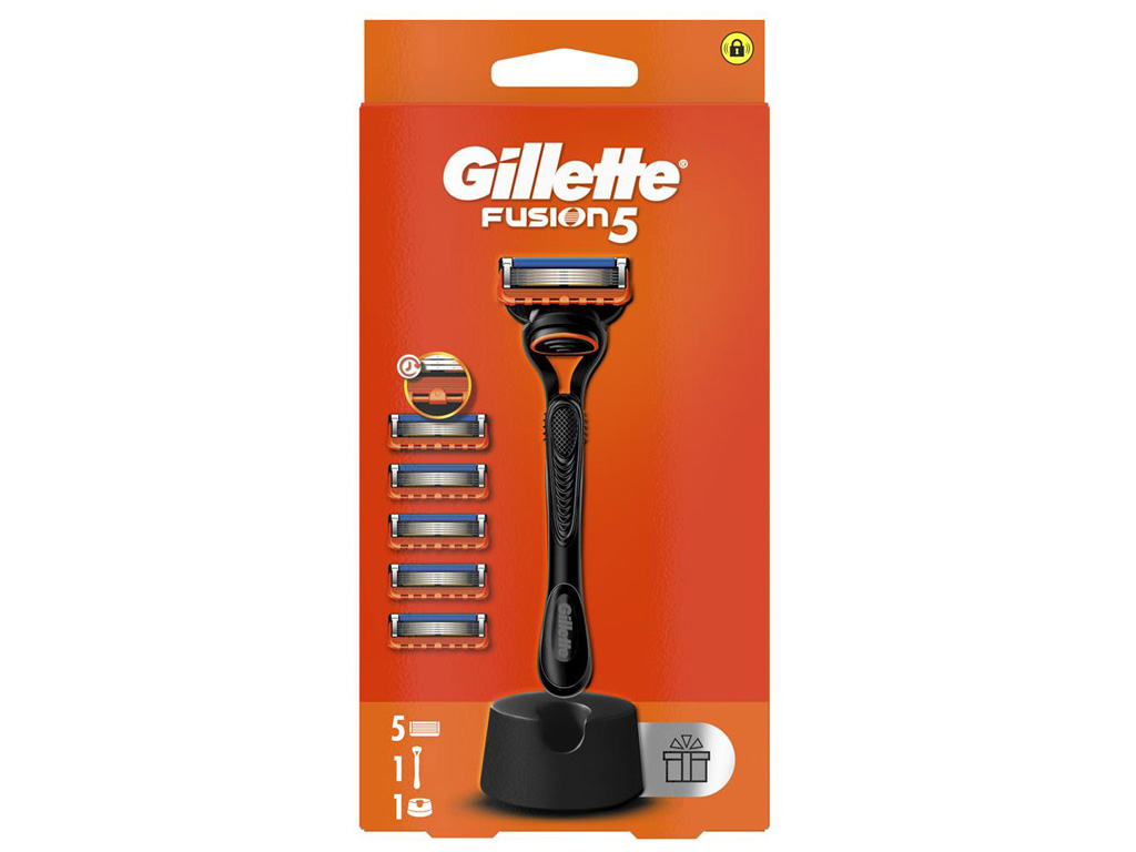 Бритва Gillette Fusion 5 с 5 сменными кассетами