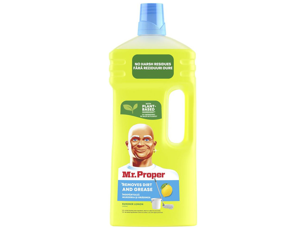 Средство для уборки пола и стен Mr Proper Лимон, 1,5л