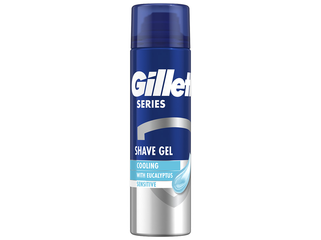 Гель для бритья для чувствительной кожи Gillette Series Cooling с эвкалиптом, 200мл
