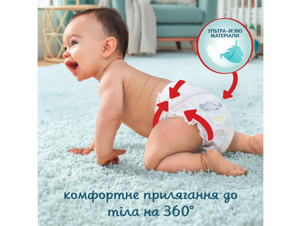 Підгузки-трусики Pampers Premium Care Pants, розмір 4 (9–15 кг), 38шт