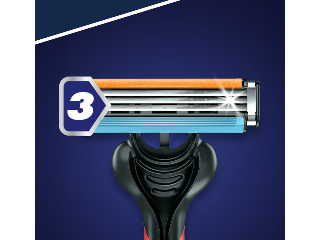 Бритва для гоління Gillette Blue 3 Nitro Plus, одноразовий, 3 леза, пластик, хром, 6шт