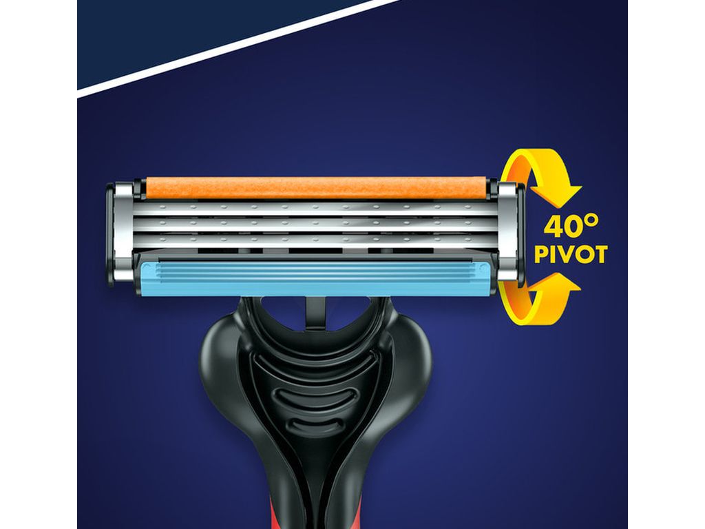 Бритва для гоління Gillette Blue 3 Nitro Plus, одноразовий, 3 леза, пластик, хром, 6шт