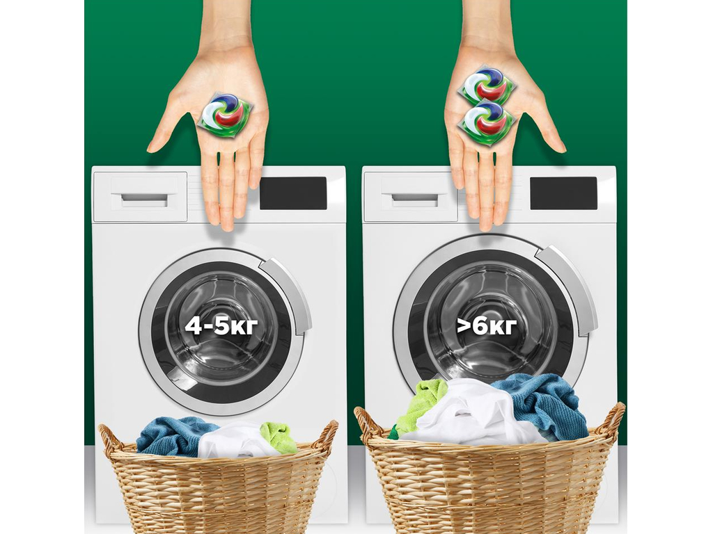 Капсулы для стирки Ariel All-in1 Pods+ Extra Stain Removal, для белого белья, 38шт