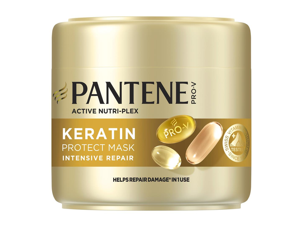 Маска для волос Pantene Pro-V Keratin Protect, с кератином, восстановление и питание волос, 300мл