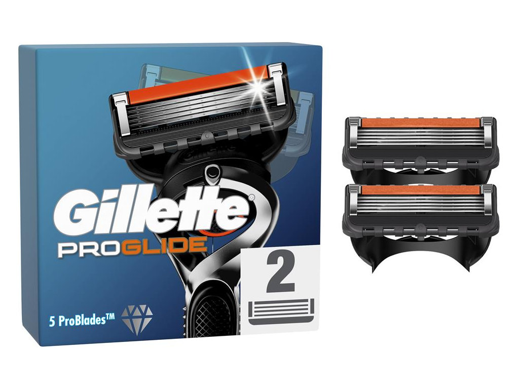 Сменные лезвия для бритвы Gillette Fusion ProGlide, 2шт