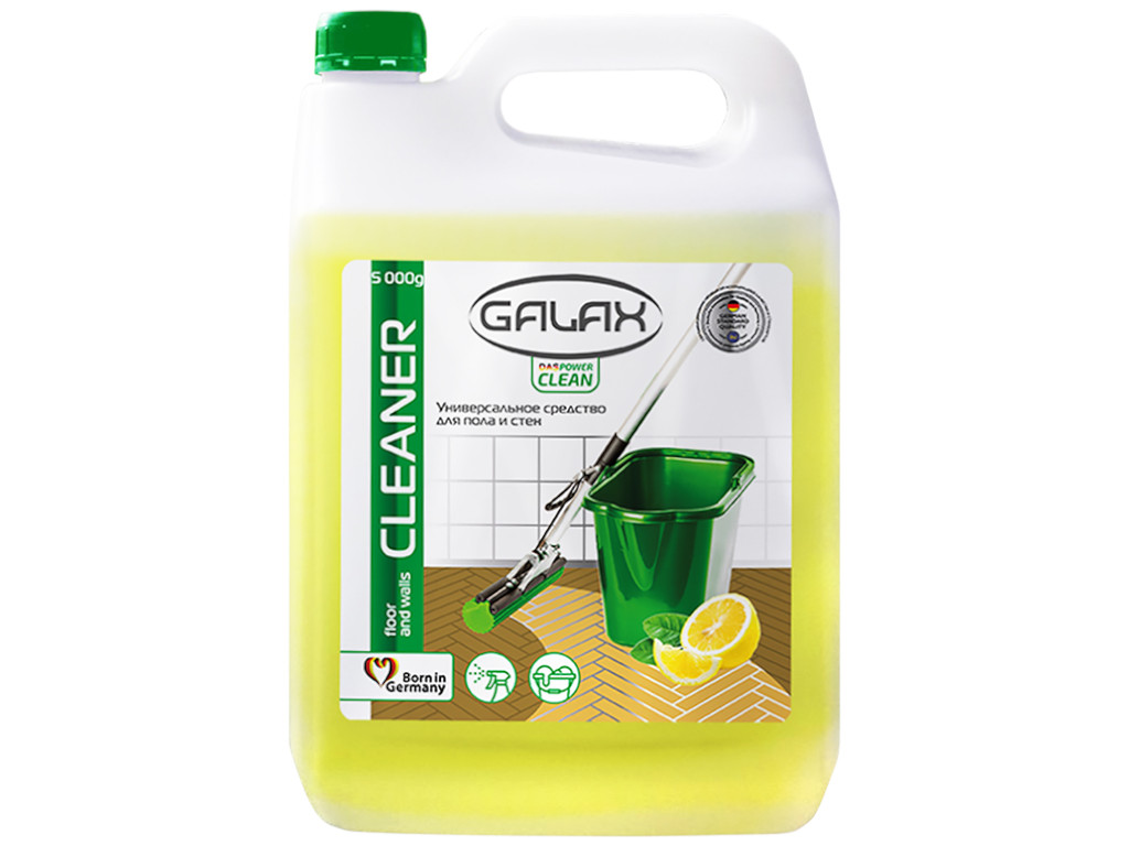 Засіб універсальний Galax Das Power Clean, для миття підлоги, аромат лимон, 5л