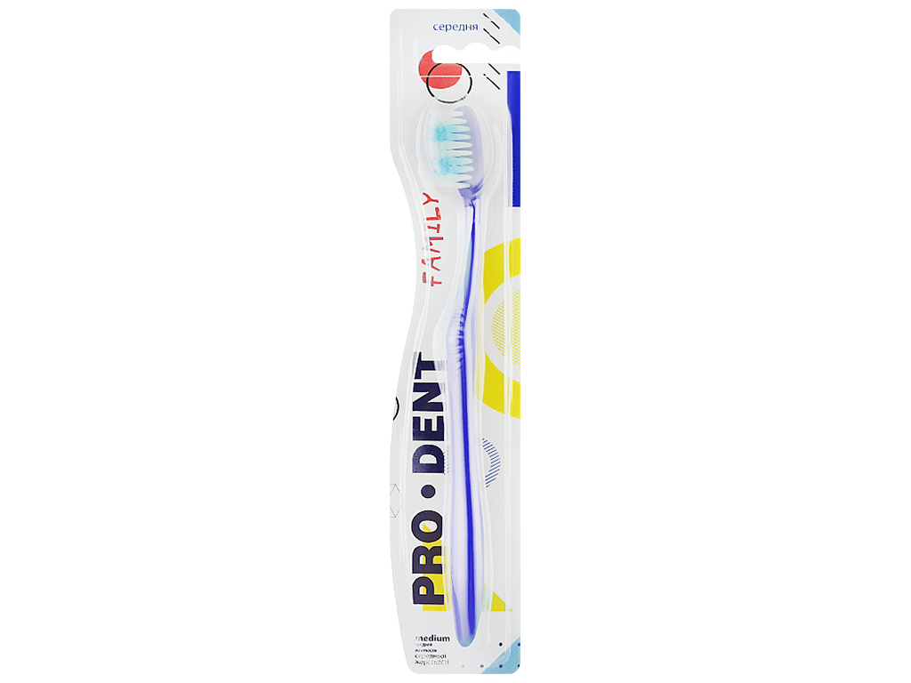 Щітка зубна Pro Dent Family, середньої жорсткісті