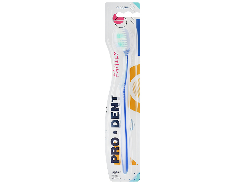 Щітка зубна Pro Dent Family, середньої жорсткісті