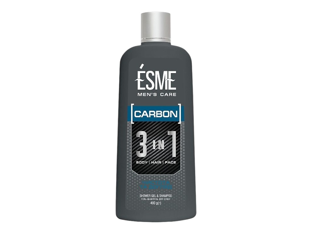 Гель-шампунь Esme Carbon, для чоловіків, харчування та очищення, 400 г