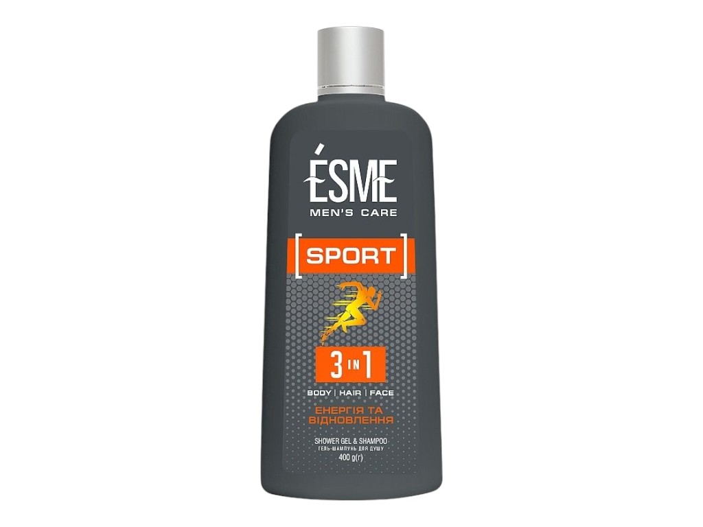 Гель-шампунь Esme Sport, для чоловіків, живлення та очищення, 400 г