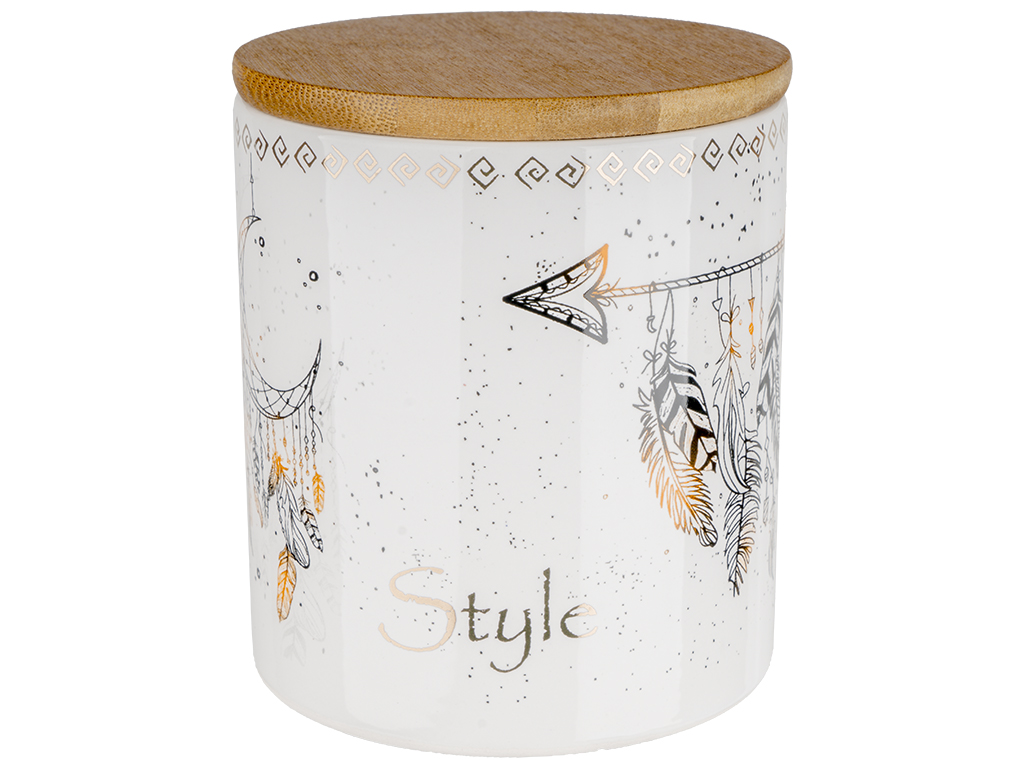 Ємність для сипучих продуктів керамічна Boho style 600мл